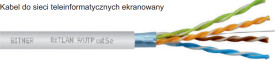 Skrętka Bitner FTP UTP kat. 5e 1Gb/s 4x2x0,5 LAN 1m