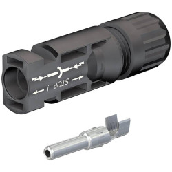 St&#xE4;ubli 320015P0001-UR Coupling socket MC4 connector PV-KST4/6I-UR 1 pc