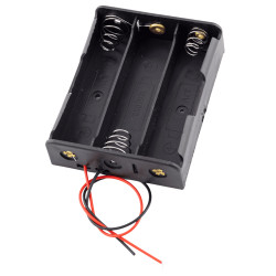 Koszyk na akumulatory 3x 18650 Płaski