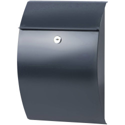 Burg W&#xE4;chter 38710 CAPRI 813 ANT Steel Letterbox Anthracite B5 Galvanised