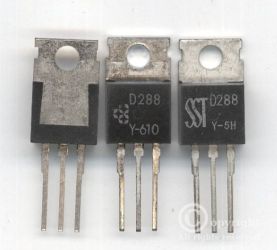 2SD288 3A 80/60V 20W TO-220 METAL TRANZYSTOR