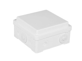 Puszka naścienna przyłączeniowa 100x52x100 mm, z 4 dławnicami, IP54, odporna na UV, NPP100 biała 35380006
