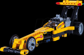 402863 CaDA Drag Racing, yellow, bricks