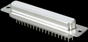 D-SUB socket, 37-pin, PCB design