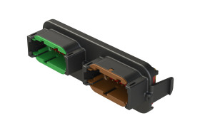 Złącze samochodowe 24-pinowe Amphenol Industrial 2-rzędowe Męski 7.5A Armor IPX Płytka drukowana Lutowane Złącze