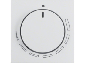 S.1/B.3/B.7 Płytka czołowa z pokrętłem regulacyjnym do regulatora obrotów biały 11371929 HAGER