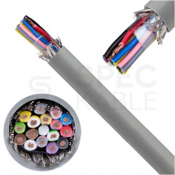 Kabel sterowniczy TECHNOTRONIK LIYCY 16x0,14mm2 szary 300/300V ekranowany olejoodporny linka Technokabel