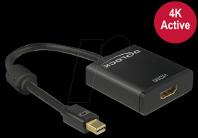 62611 Mini DisplayPort 1.2 plug > HDMI socket, black