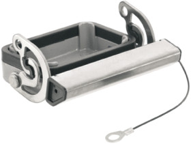 Cover cap, size B6, die-cast aluminum, longitudinal bow locking, IP65, 1665210000