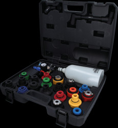 150.9130 MASTER oil filling funnel set with swivel arm, 24 pieces