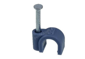 UCHWYT NA KABLE OKRĄGŁE 6mm SZARY 100 SZTUK