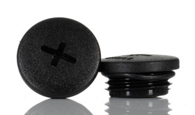 Zaślepka M16 Tworzywo sztuczne Czarny Alpha Wire Gwintowany