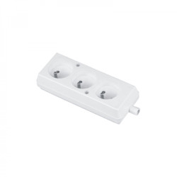 Gniazdo wtyczkowe 3x2P+Z GN-370