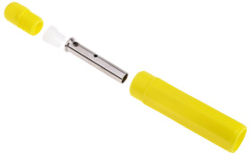 Gniazdo bananowe Żeński Połączenie lutowane typ Gniazdo bananowe Żółty 20A RS PRO rozmiar 4 mm