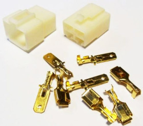 Łącznik konektorowy x4 kompletny (wtyk-gniazdo)