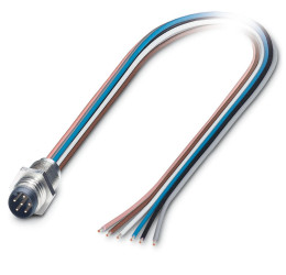 Złącze wielostykowe przemysłowe 6-pinowe M8 Wtyczka Phoenix Contact