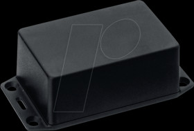 1591XXDFLBK Flange housing, series 1591, 82 x 152 x 50 mm, black