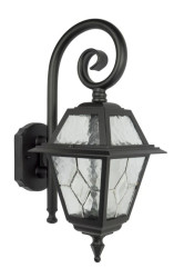 Kinkiet zewnętrzny Witraż K 3012/1/N, E27 max 60W kolor czarny 0438621