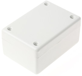 Obudowa Tworzywo ABS odporne na ogień szerokość zew. 56 mm długość zew. 81 mm wys. zew. 40,1 mm Hammond IP54 Szary