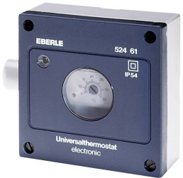 Termostat uniwersalny Eberle AZT-I 524 410, zakres regulacji -15 - +15°C, szary