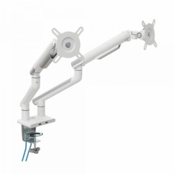 UCHWYT BIURKOWY GAZOWY DO 2 MONITORÓW LED/LCD 17-32 L-20GD ART 2-9kg 2xUSB 3.0 PREMIUM ALU