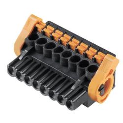 Weidmüller 1000640001 Obudowa złącza pin żeńskiego na kabel BLF 5.08HC/02/90LH SN BK BX, wire-to-board, piny: 2, 18.5 A,
