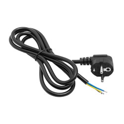 Kabel zasilający bez zakończenia Akyga AK-OT-01C CU CEE 7/7 1.5 m