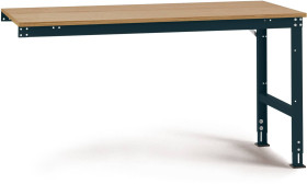 Manuflex AU6005.7016 Stół roboczy UNIVERSAL Standard z wielowarstwową płytą, szer. X gł. X wys. = 1000 x 600 x 760-870 m