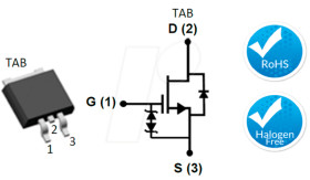 UF3C065040B3 SiC cascode FET, 650V 54A Rdson 0.042R , D2PAK-3L