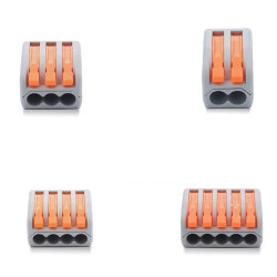 Zestaw szybkozłączek 4 typ 55szt linka/drut 0,08-2,5mm2 szybkozłączka