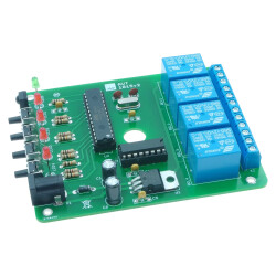 Przełącznik IR 4-kanałowy 10 A / 230 V - zlutowany KIT AVT 1815