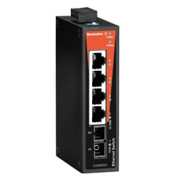 Weidmüller Switch sieciowy, unmanaged, Fast Ethernet, Liczba portów: 4x RJ45, 1 * SC wielomodowy, IP 30, -10 °C...+60 °C