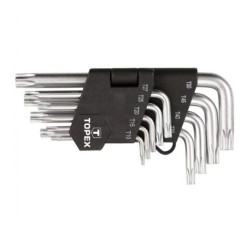 TOPEX Klucze Torx T10-T50, zestaw 9 szt. 35D960