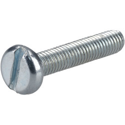 R-TECH 337014 Slotted Pan Head Machine Screws BZP M3 16mm - Pack Of 100