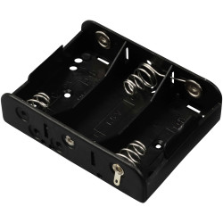 TRU COMPONENTS TC-13220496 Battery tray 3x C Solder lug 60 x 80 x 22 mm