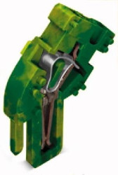 Moduł środkowy X-COM 1-przewodowy żółto-zielony 769-513/000-016 /250szt./