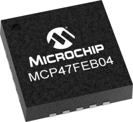 DAC 8 bitów Microchip C/A: 4 20 -pinowy QFN