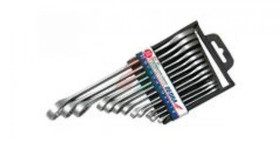 KOMPLET KLUCZY PŁASKO-OCZKOWYCH 12-SZTUK 6-22MM