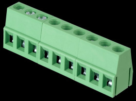 CTB0102/9 Solderable screw terminal - 9-pole, RM 5 mm, 90°