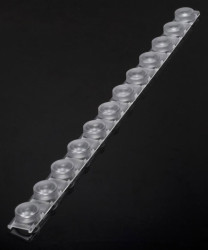 Soczewka LED Prostokątny 295 x 16 x 8mm, kąt widzenia 17°, do użytku z Cree XB-D, Cree XP-E, Cree XP-G, Cree XP-G2,