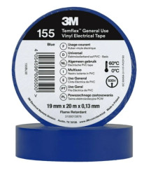 Taśma izolacyjna 19mm x 20m PCW Temflex 155 niebieska 7100184745
