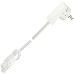 EVOline 1512 0015 2300 Plug Mini Fix Cable 1.5m White Flat Plug GST Socket