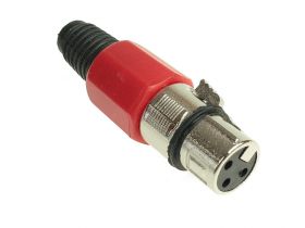 Gniazdo XLR na kabel czerwone