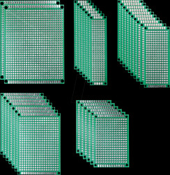 PBS-DS-KIT breadboard, double-sided, various sizes, 32 pcs.