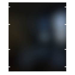 Hammond PBPA19022BK2 13U 19&quot; Rack Aluminium Blank Panel Black 483 x 3 x 578