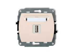 TREND Gniazdo USB-AA 3.0 beżowy 1GUSB-5 KARLIK