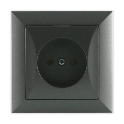 OPAL Gniazdo pojedyncze grafitowe GPt-15 Op GR
