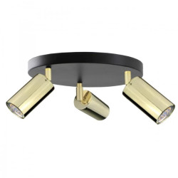 Spot nowoczesny 3x GU10 EYE BLACK GOLD