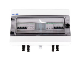 Rozdzielnica PV do fotowoltaiki z wyposażeniem (kompletna) 1000V DC IP65 RPV2 SCH 16A 18 modułów 2 stringi (SCHNEIDER) RPV2-SCH1