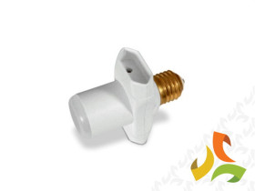 Adapter elektryczny wkręcany w gniazdo żarówki E-27 2,5A max 250V biały R-27 ABEX
